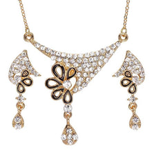 Load image into Gallery viewer, Dubai Gold Jewelry Sets Nigerian Wedding African Beads Crystal Bridal Jewellery Set Rhinestone Ethiopian Jewelry parure