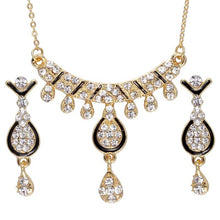 Load image into Gallery viewer, Dubai Gold Jewelry Sets Nigerian Wedding African Beads Crystal Bridal Jewellery Set Rhinestone Ethiopian Jewelry parure