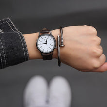 Load image into Gallery viewer, Couple Watches 2019 New Fashion Leather Lover&#39;s Watches Simple Couple Watch Gifts  for Men Women Clock Pareja Pair watch only