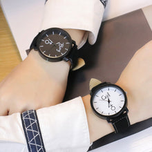 Load image into Gallery viewer, 2019 Lover&#39;s Wristwatch Simple Stylish Couple Watch Luxury Girl and Boy Leather Quartz Clock Lovers Watch For Men Women A40