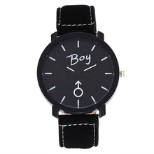 Load image into Gallery viewer, 2019 Lover&#39;s Wristwatch Simple Stylish Couple Watch Luxury Girl and Boy Leather Quartz Clock Lovers Watch For Men Women A40