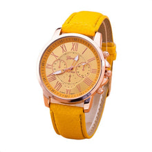 Load image into Gallery viewer, OUTAD Fashion Women Brand Lover&#39;s Casual Stylish Romen Numerals Faux Leather Quartz Watch Montre Watches Relojes Mujer feminino