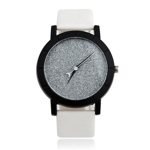 Korean Fashion Simple Women Watch Starry Sky PU Leather Lover's Quartz Wristwatches Men Women Couple Watches Relogio Feminino